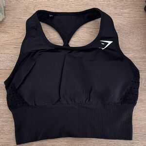 Gymshark Black Racerback Sports Bra